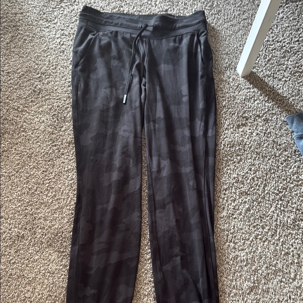 lululemon athletica Black Camo Track Pants